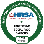 the hrsa badge for addressing social risk factor