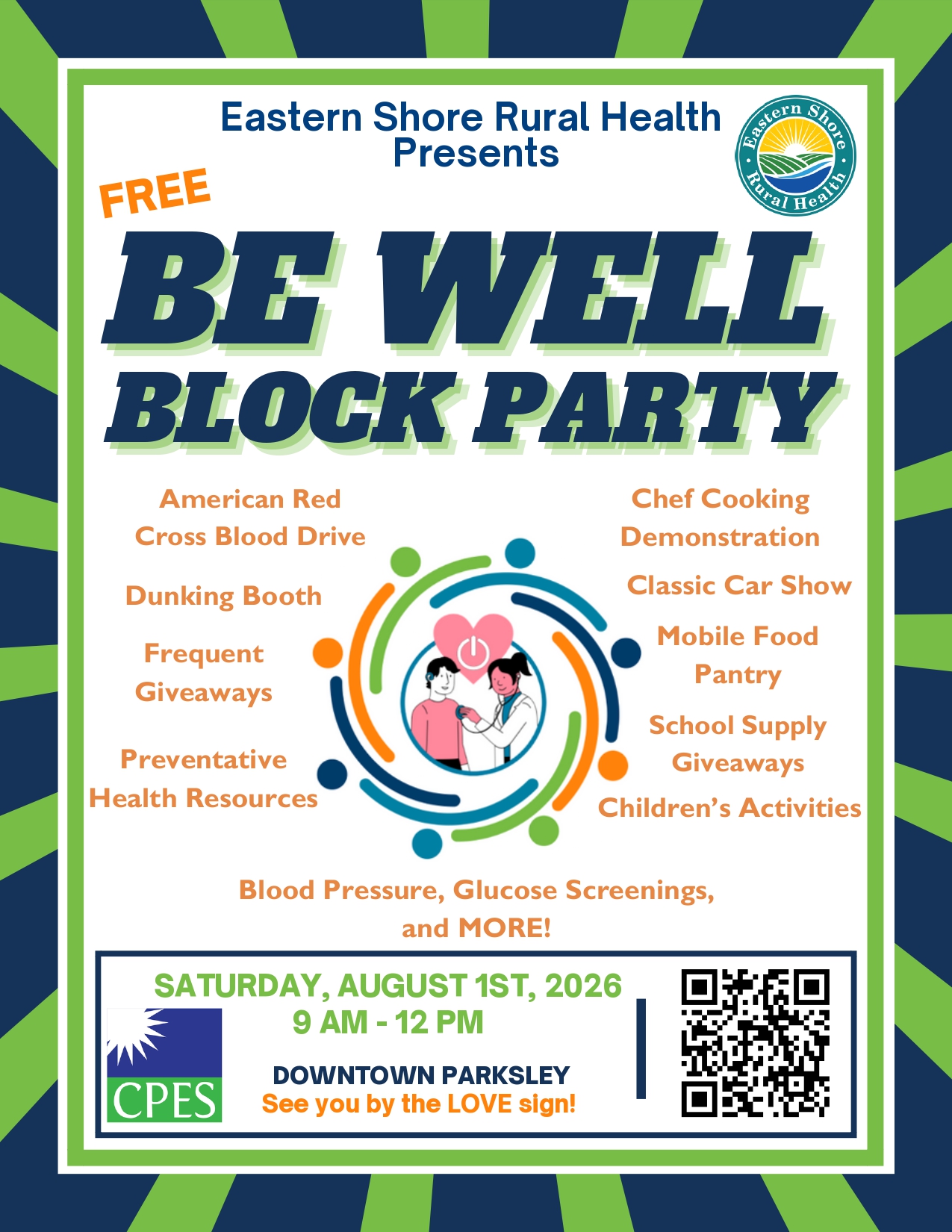 a poster advertising a block party